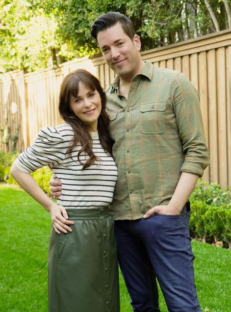 Jonathan Scott, a real estate developer, and actress Zooey Deschanel ...